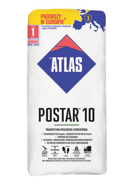 Zaprawa Atlas Postar w opakowaniach po 25 kg